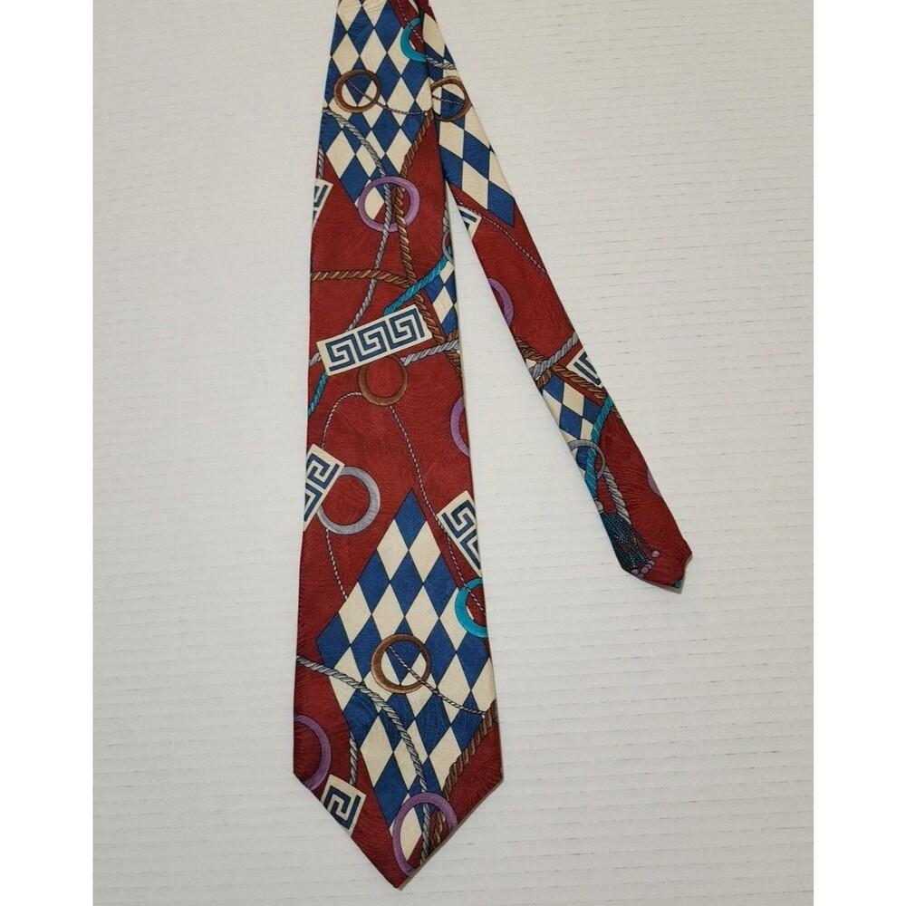 Nazareno Gabrielli Streets LTD Silk Tie Italy Design Nautical Blue Novelty USA - Picture 2 of 6